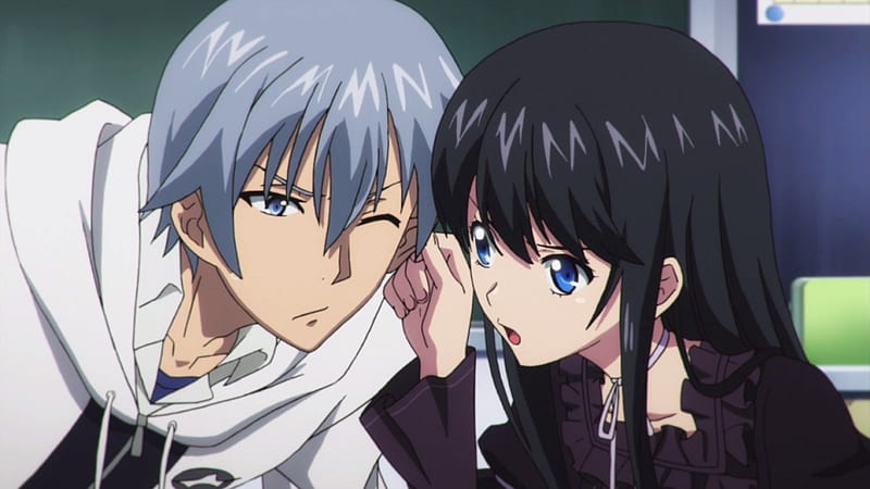 Black Hair Blue Eyes, natsuki, strike The Blood, Hime, Strike, Blood, cg  Artwork, cool, Hime cut, hairstyle