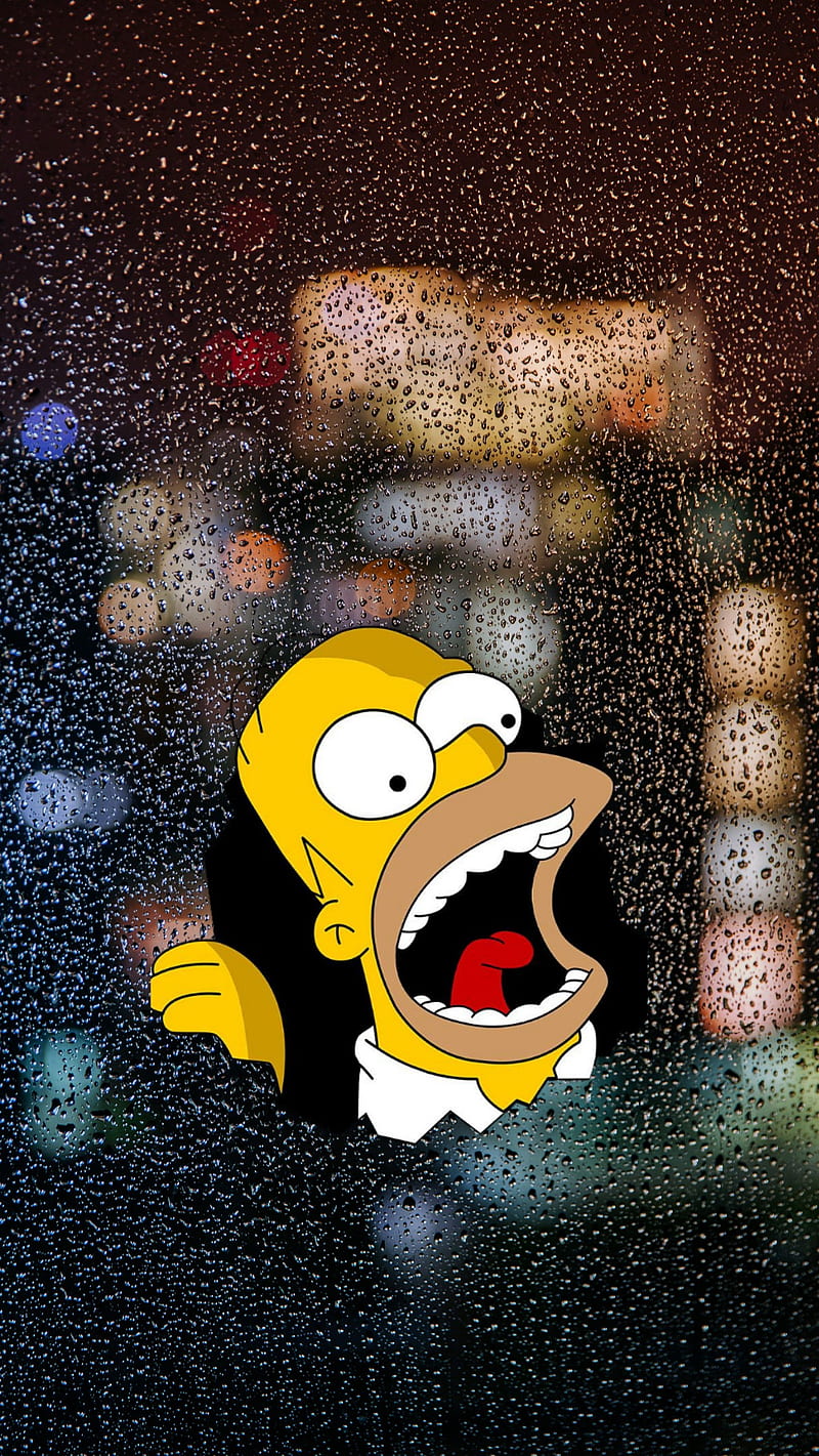 Homer Simpson vidro, HD phone wallpaper