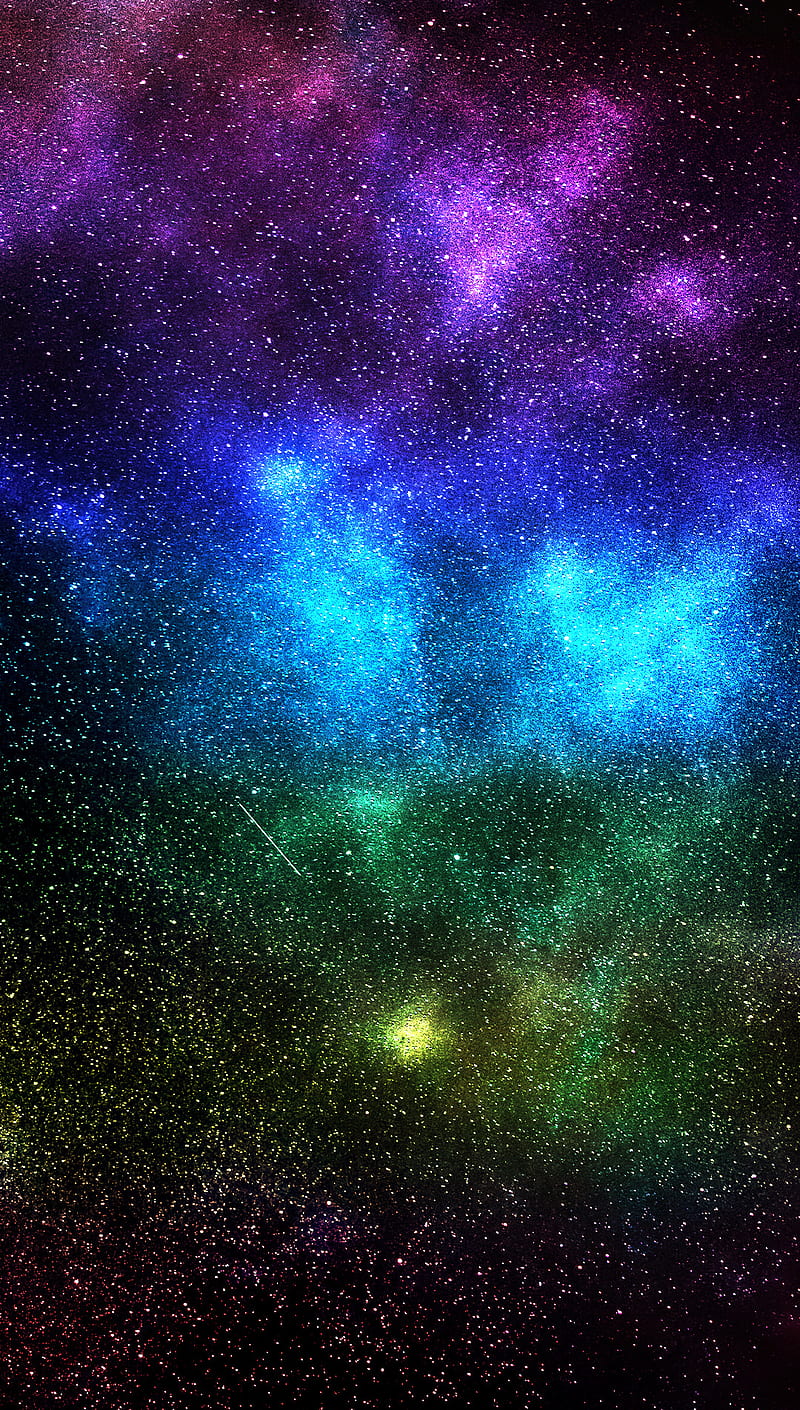 Colorful Stars, rainbow, space, HD phone wallpaper