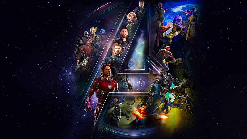 Avengers Infinty War 2018 , avengers-infinity-war, infinity-war, hulk, thor, hawk-eye, antman, ant-man, wanda-maximoff, winter-solider, vision, falcon, war-machine, spiderman, iron-man, captain-america, doctor-strange, black-widow, black-panther, 2018-movies, avengers, movies, artwork, HD wallpaper