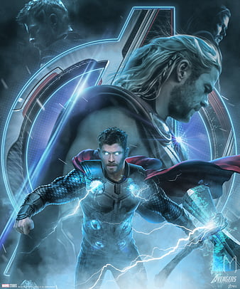 Avengers Endgame Thor Poster Artwork, HD phone wallpaper