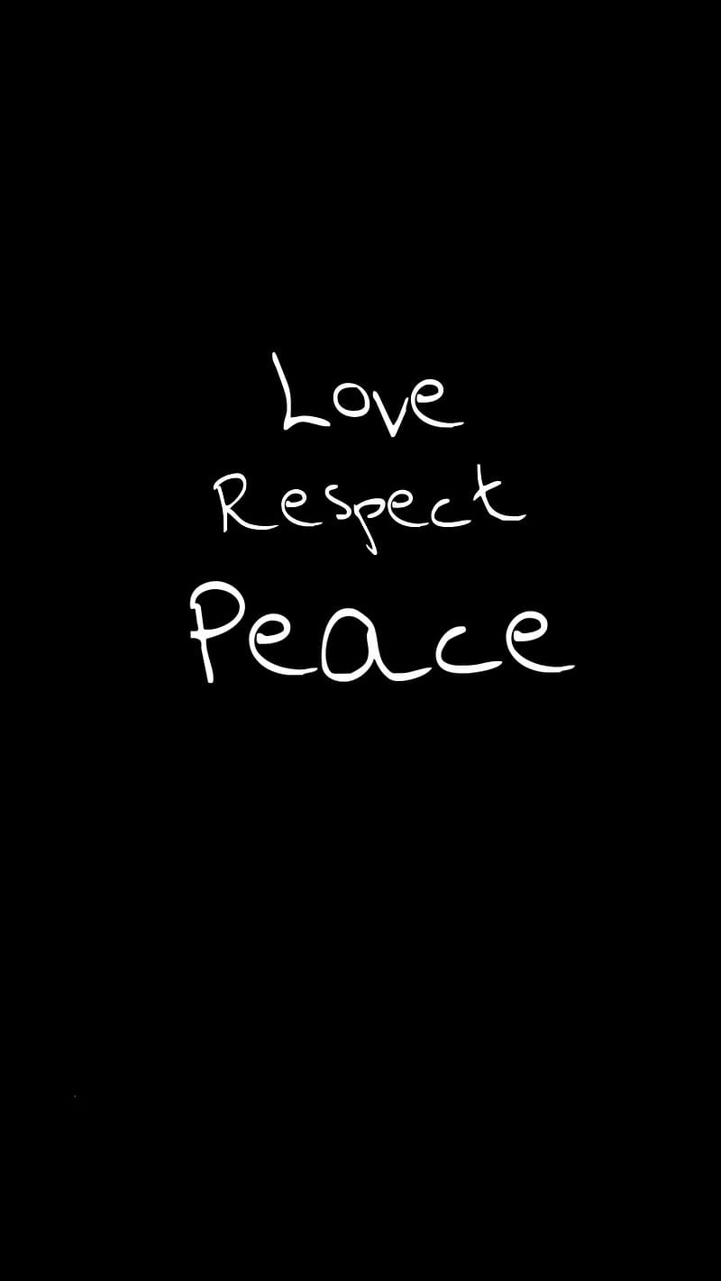 Logo, love, respect, peace, saying, HD phone wallpaper | Peakpx