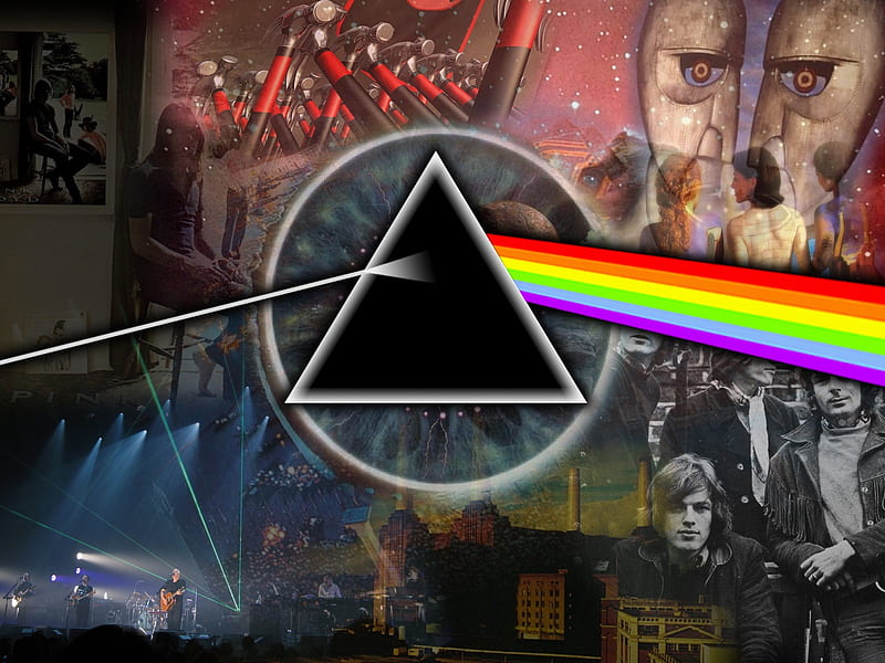 Wallpaper The Dark Side of The Moon, Pink Floyd, Prism, Black, Line,  Background - Download Free Image
