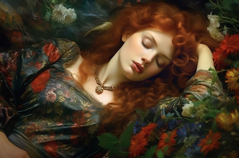 Sleeping Beauty Jewel Neuroset Model Face Girl Redhead Woman Hd Wallpaper Peakpx 9482