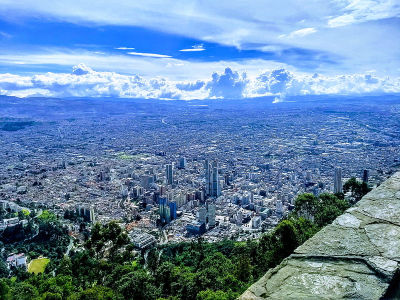 Bogota , sky, city, town, mountains, sky, HD wallpaper