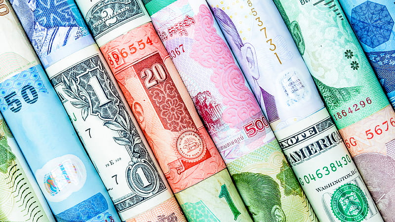 Rolls Of Different Country Currencies Money, HD wallpaper