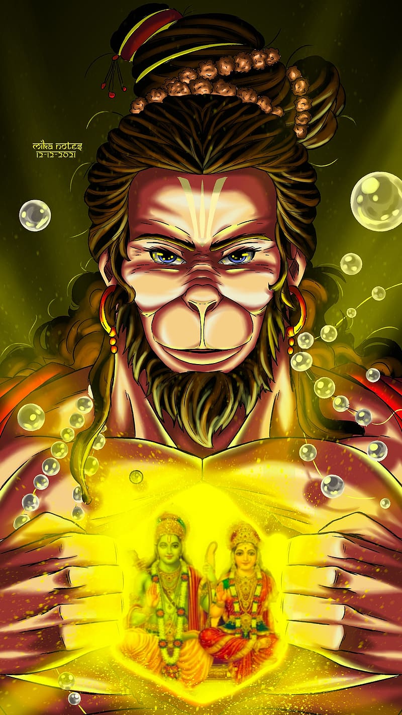 100+] Baby Hanuman Wallpapers | Wallpapers.com