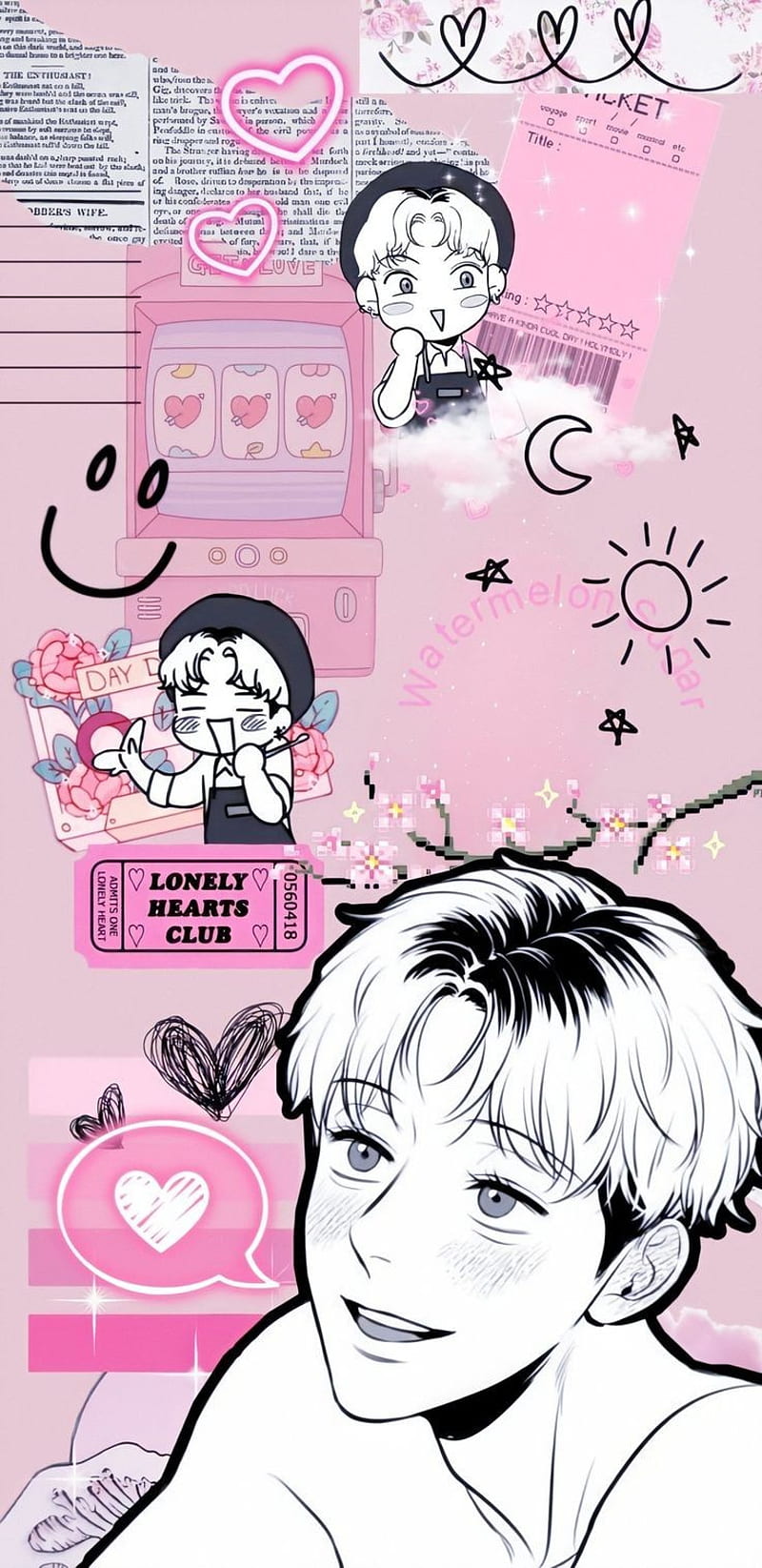 Chanwoo pink, bj alex, bj alex chanwoo, chanwoo, chanwoo bj alex, yaoi, HD phone wallpaper