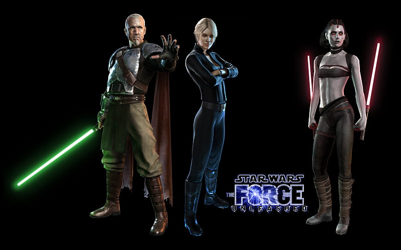 Star Wars - The Force Unleashed, sith, the force unleashed, jedi, star wars, HD wallpaper