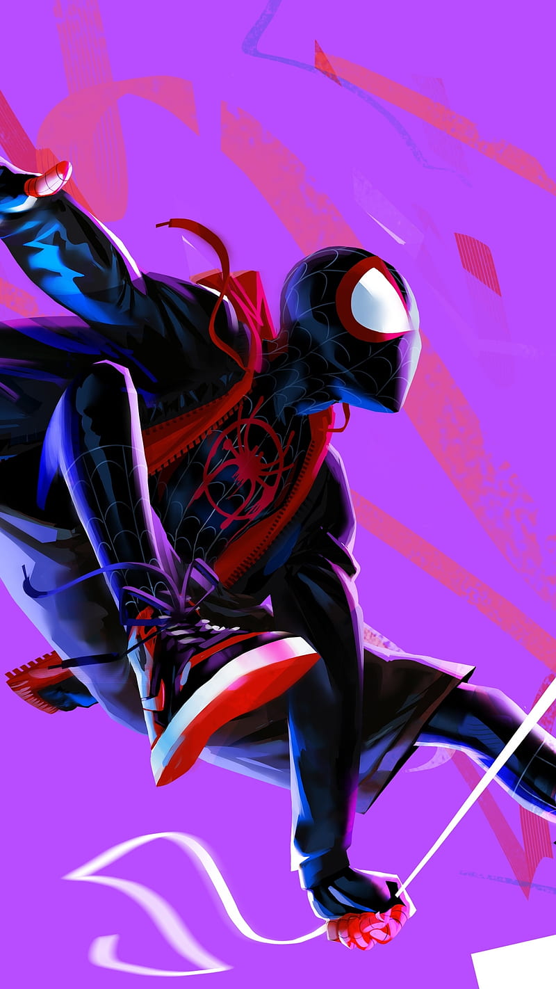 Spider Man, Movie, Miles Morales, Spider Man: Into The Spider Verse, HD phone wallpaper