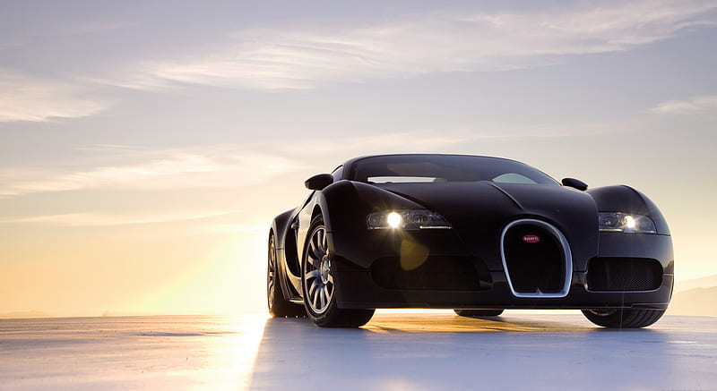 Bugatti Veyron Grand Sport Black - Front, car, HD wallpaper | Peakpx