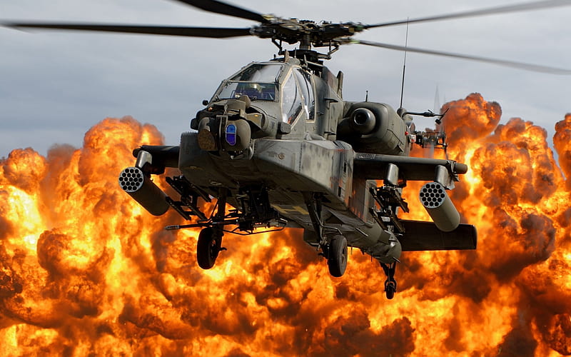 black hawk explosion, fire, flames, helicopter, military, blackhawk, HD wallpaper