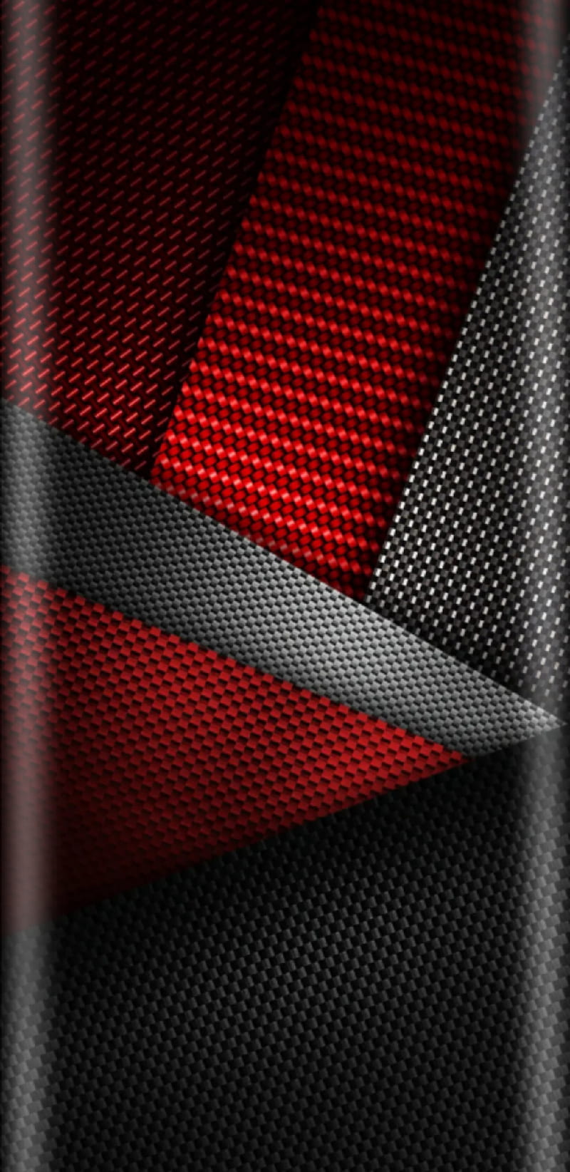 Carbon , black, edge, metal, red, HD phone wallpaper