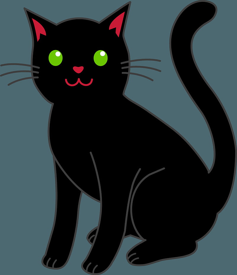 Dibujos animados de gatos negros, dibujos animados de gatos negros png,  prediseñadas en la biblioteca de prediseñadas, Fondo de pantalla de  teléfono HD | Peakpx