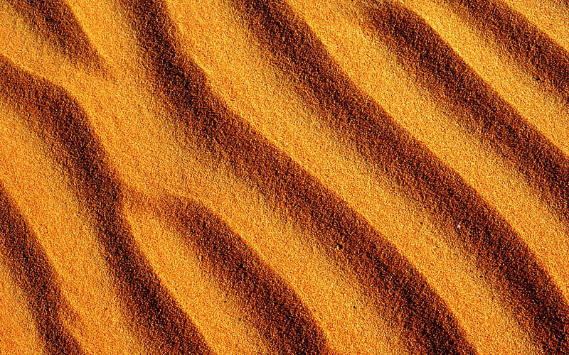 sand, macro, sand pattern, desert, sand texture, sand dunes, HD wallpaper