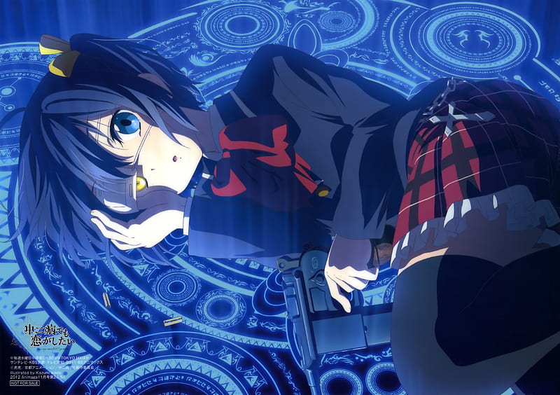 Chuunibyou demo koi ga shitai, eyepatch, seifuku, long hair, anime, HD  wallpaper | Peakpx