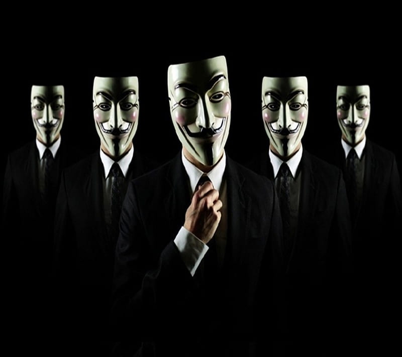 Anonymous, black, cool, mask, nice, unknown, HD wallpaper