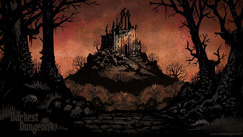 Ruins, darkest, dungeon, HD wallpaper