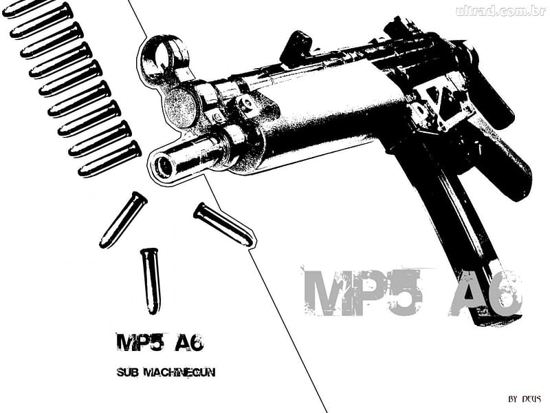 MP5 A6, fuzil, municao, arma, linda, HD wallpaper