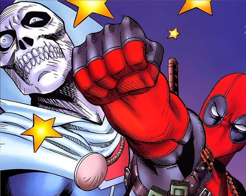 Deadpool Punches Taskmaster, wade wilson, marvel, taskmaster, deadpool, mercenary, HD wallpaper