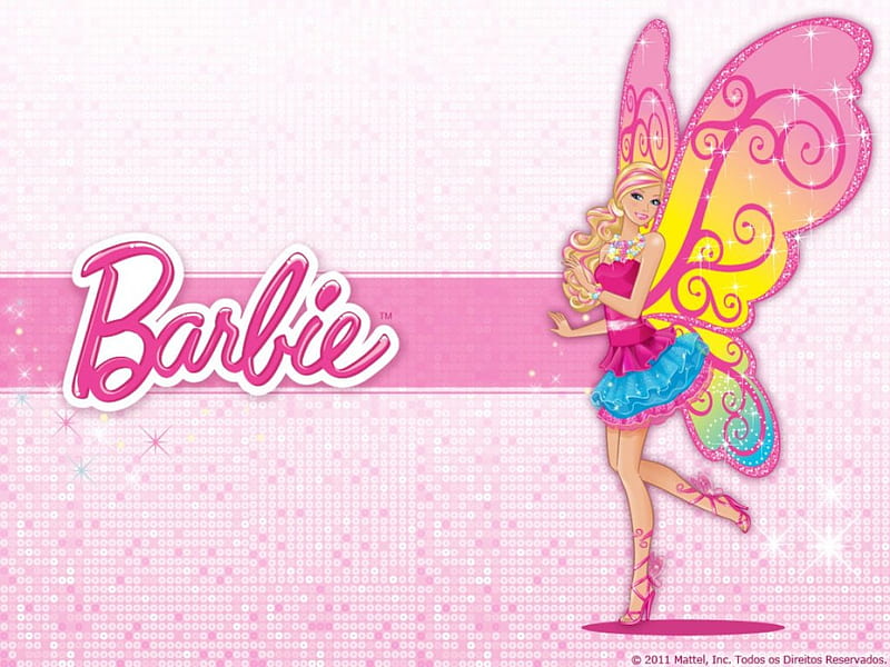 Barbie Fairy, Fairy, Pink, Doll, Toy, Blonde, Girl, Barbie, Mattel, HD wallpaper