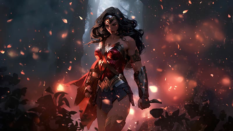 Amazonian Explorer Wonder Woman, wonder-woman, superheroes, artwork, artist, digital-art, deviantart, HD wallpaper