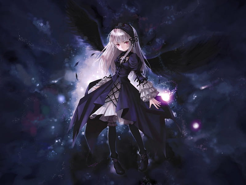 HD wallpaper anime anime girls fan art Dark Angel wings armor  illustration  Wallpaper Flare