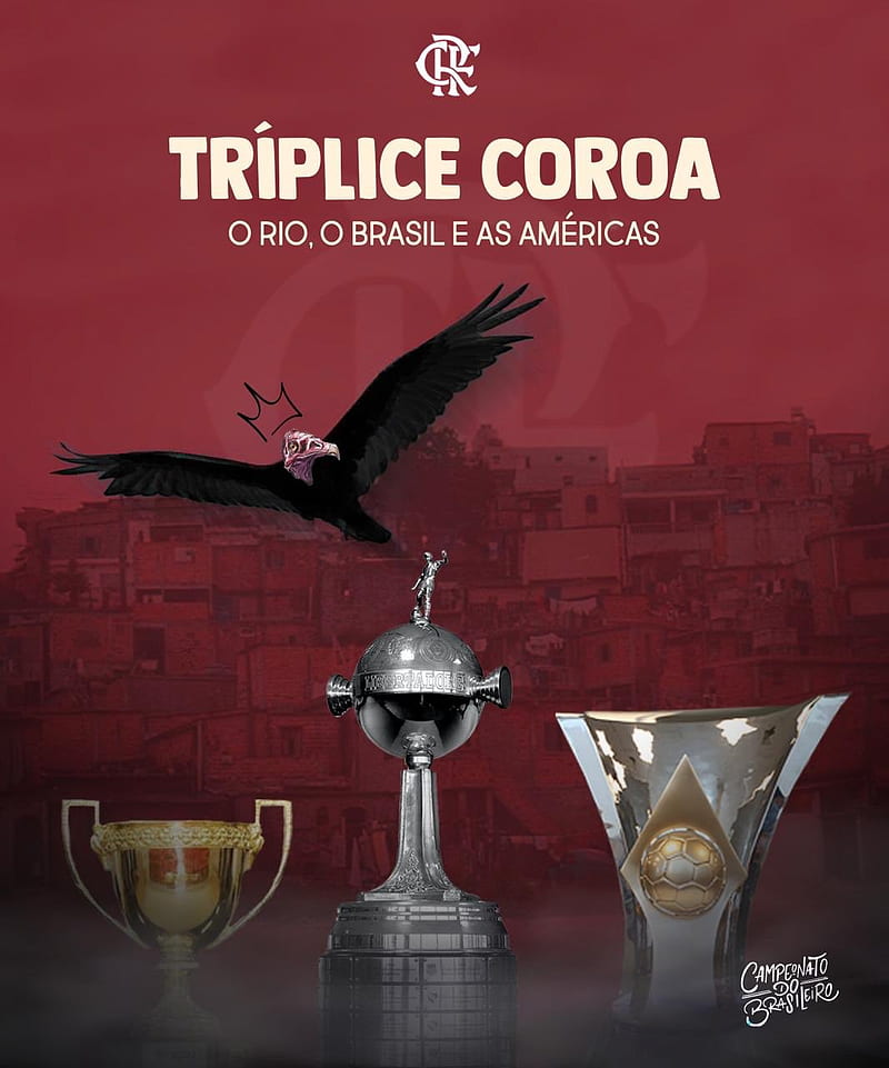 Triplice Coroa, crf, flamengo, mengao, mengo, rubronegro, HD phone wallpaper
