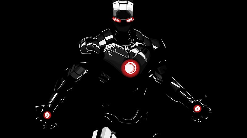 Dark Iron Man, iron-man, artwork, artist, digital-art, superheroes, behance, HD wallpaper