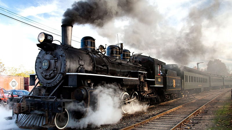 steam engine, stea, locomotive, train, engine, HD wallpaper
