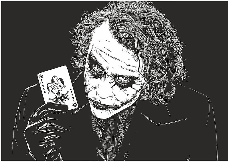 Joker Batman Drawing Art Sketch joker face heroes monochrome png   PNGWing