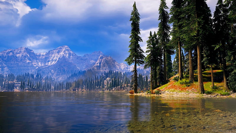 Far Cry 5, games, nature, water, trees, HD wallpaper
