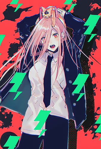 Anime: Chainsaw Man. Character: Power. [Note: Also works as Wallpaper] :  r/AnimesPfp