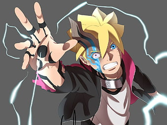 Desenho do boruto com karma