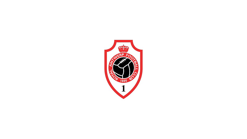 Emblem Logo Soccer Royal Antwerp F.C, HD wallpaper
