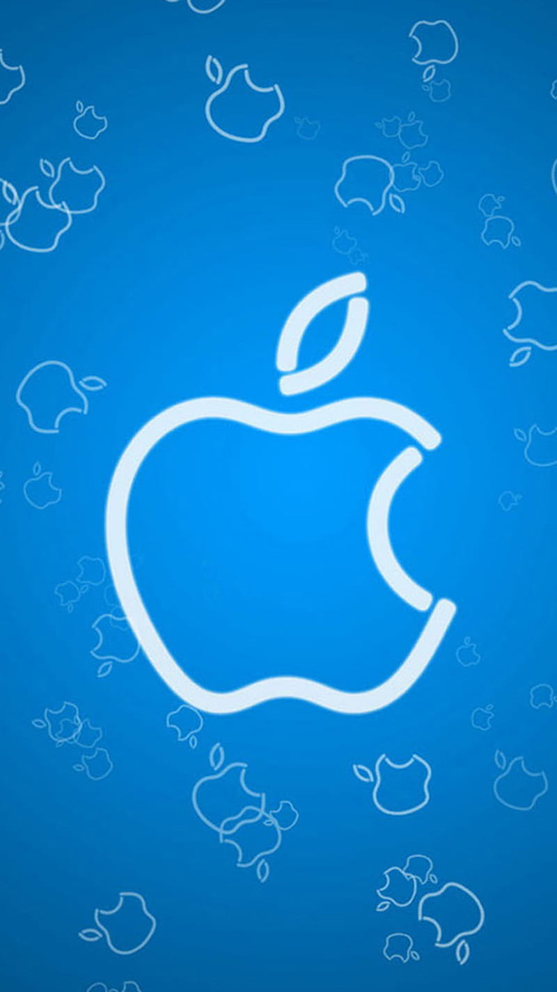 Blue Apple logo, HD phone wallpaper | Peakpx