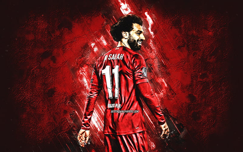Mohamed Salah, salah, liverpool, egyptian, lfc, mo salah, red, soccer, ynwa, sport, football, HD wallpaper