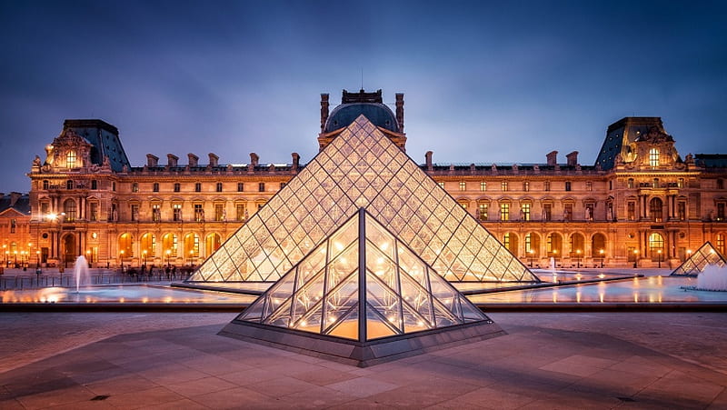 Louvre Museum Paris, HD wallpaper