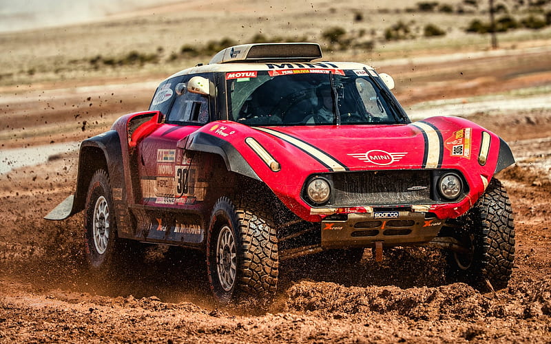 Mikko Hirvonen, Andreas Schulz, X-RAID TEAM, Dakar 2018, Buggy, HD wallpaper