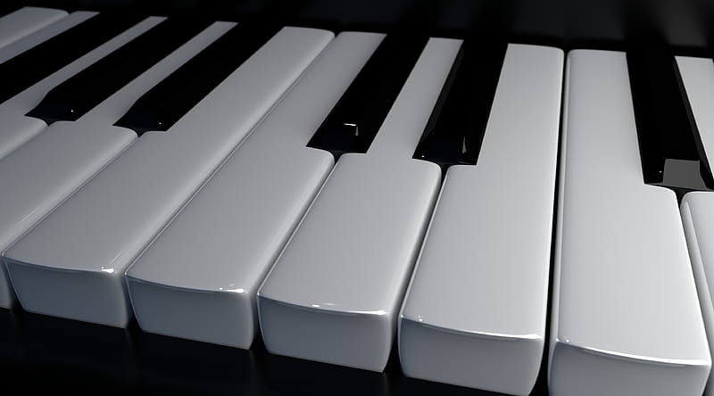 Music Piano Keyboard Ultra, Music, Piano, Keys, Keyboard, instrument, 3Dmodel, HD wallpaper