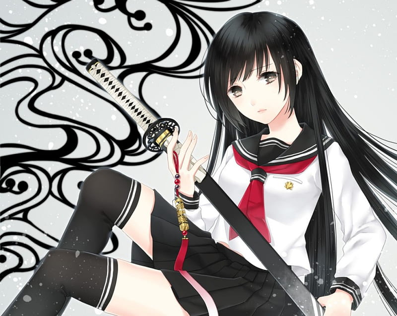 HD anime white black blade wallpapers | Peakpx