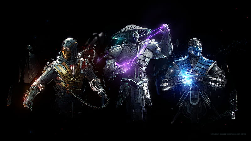 Raiden Scorpion and Sub-Zero, HD wallpaper