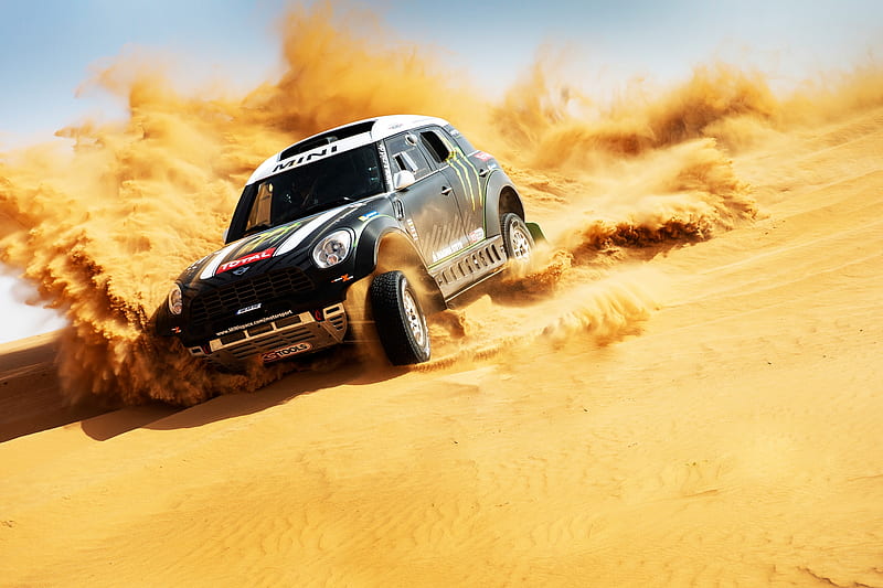 rally, racing cars, sand, desert, Sports, HD wallpaper