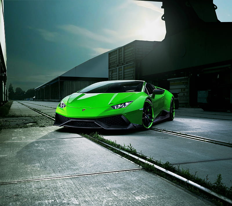 Huracan spyder, green, lamborghini, night, supercar, HD wallpaper | Peakpx