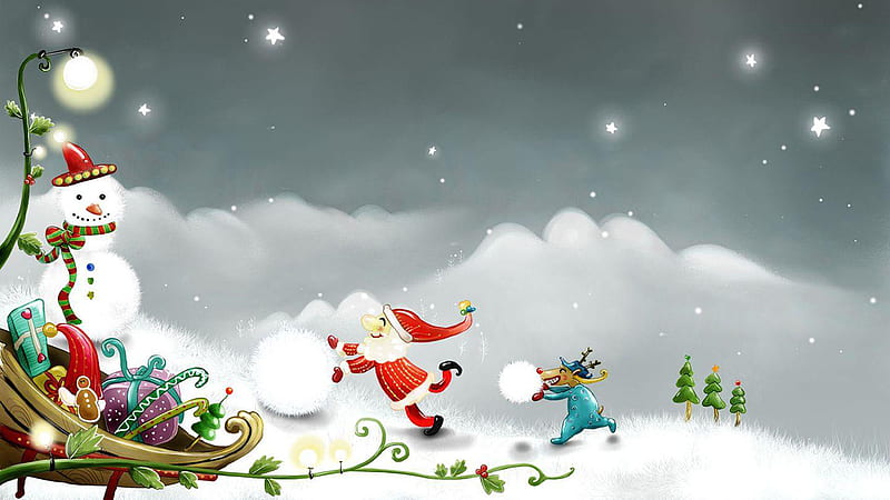 Funny Santa Claus Santa Claus, HD wallpaper