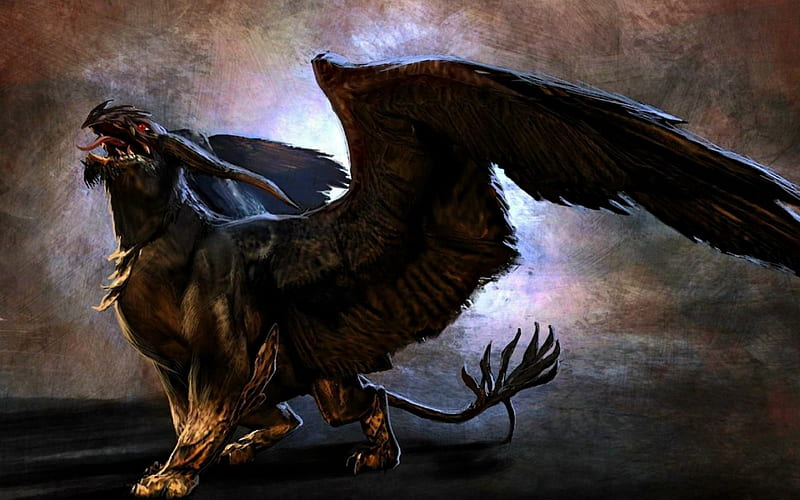 Mythical Creatures, creatures, beauty, art, abstract, HD wallpaper
