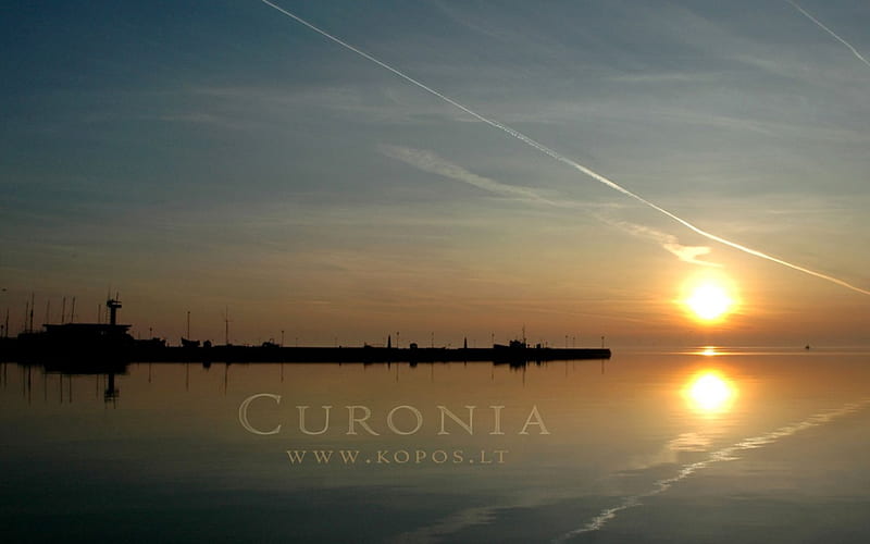 Curonia colors - Reflection, kopos, colors, curonia, sunset, reflection, HD wallpaper