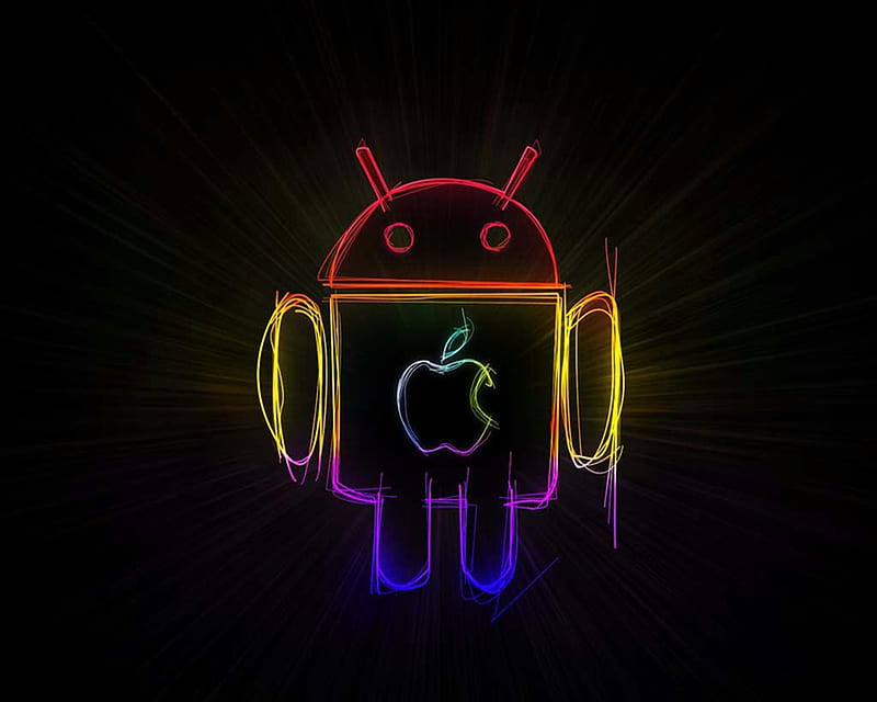 Andro Apple , android, nice, HD wallpaper
