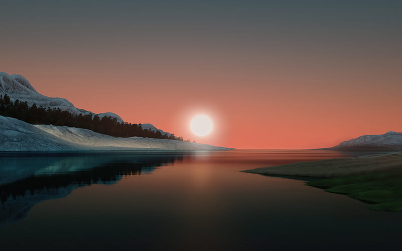 Landscape River Nature Windows 11 Sunrise Windows 11, HD wallpaper | Peakpx