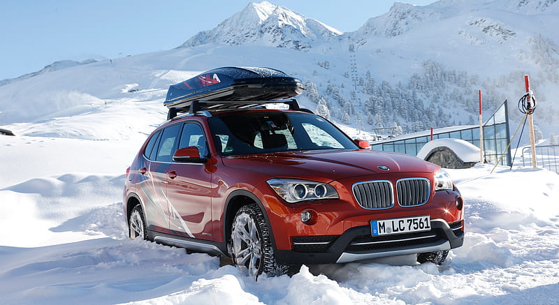 2013 BMW X1 Edition Powder Ride on Snow - Front , car, HD wallpaper